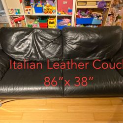 Leather sofa