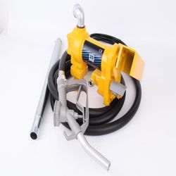 12 Volt DC 20GPM Gasoline Fuel Transfer Pump Gas Diesel Kerosene w/ Nozzle Kit