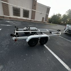 Dual / Tandem Axel Magic Tilt Boat Trailer Adjustable Rollers 