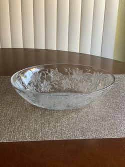 Princess House Fantasia Oval Vegetable Serving Bowl