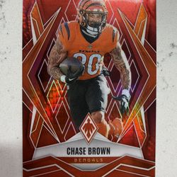 2025 Panini Phoenix Chase Brown Red Hyper /399 Cincinnati Bengals