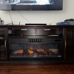 TV Stand w/electric Fireplace 