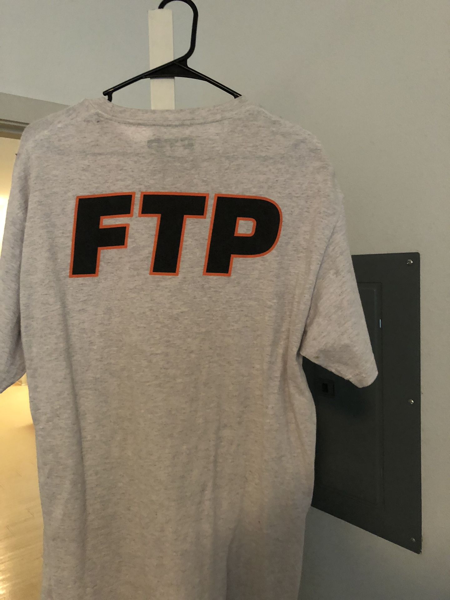 FTP LOGO OUTLINE T Large orange black and grey