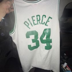 Celtics Paul Pierce NBA Finals  Championship Official.  And Worcester  Baseball Jersey 