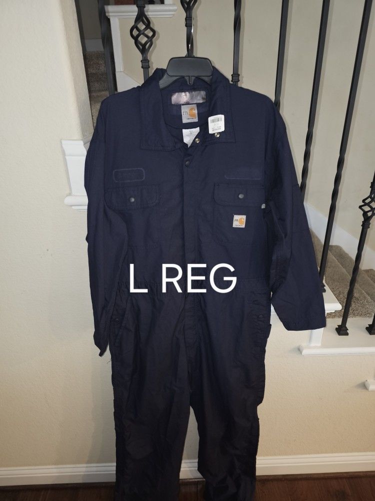 CARHARTT FRC CONFORT LIGHT WEIGHT NAVY BLUE COVERALLS