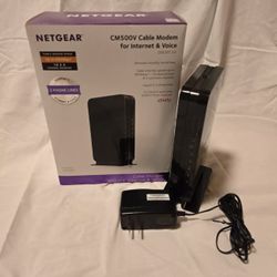 Netgear CM500v Cable Modem For Internet & Voice