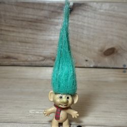 Troll Doll 2" Russ Mini Miniature Christmas Santas Little Elf Green #scrappy