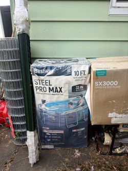 Above Ground Pool and Sand Filter