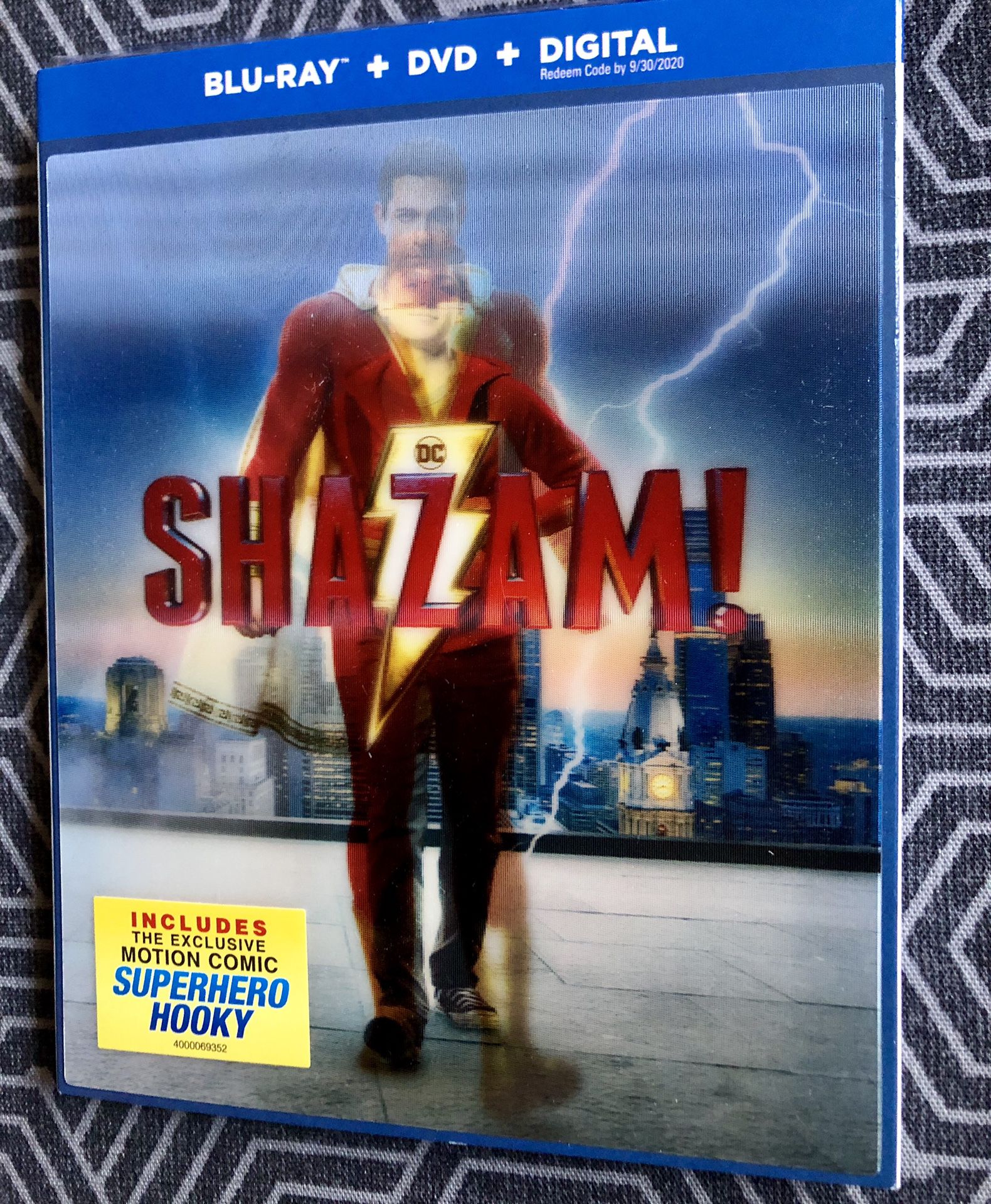 Movie "Shazam" Bluray + Dvd + Digital