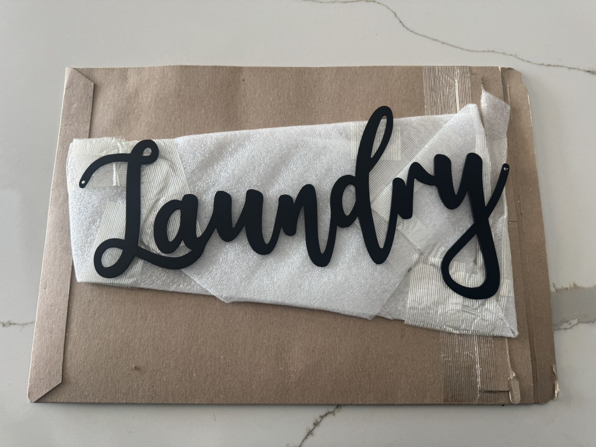 New Metal Laundry Sign