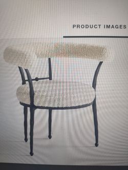 Crate & Barrel Wrought Iron Accent Chair
