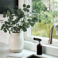 Faux eucalyptus arrangement