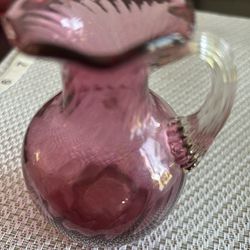 Small Cranberry Glass Vases