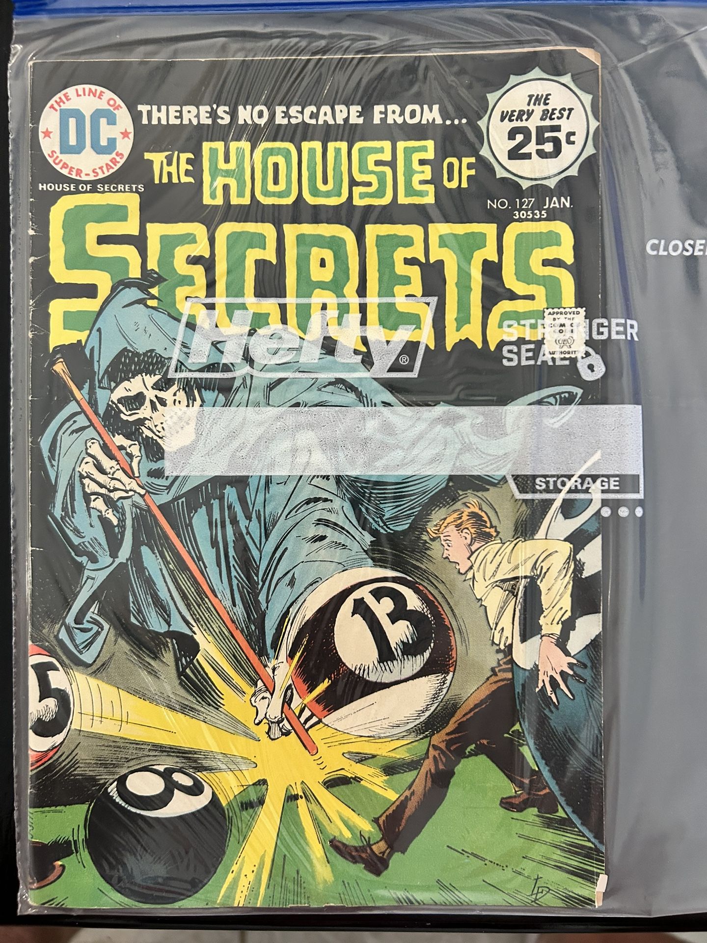 House of Secrets #127 (DC 1975) Horror Anthology Comic – Dominguez Cover