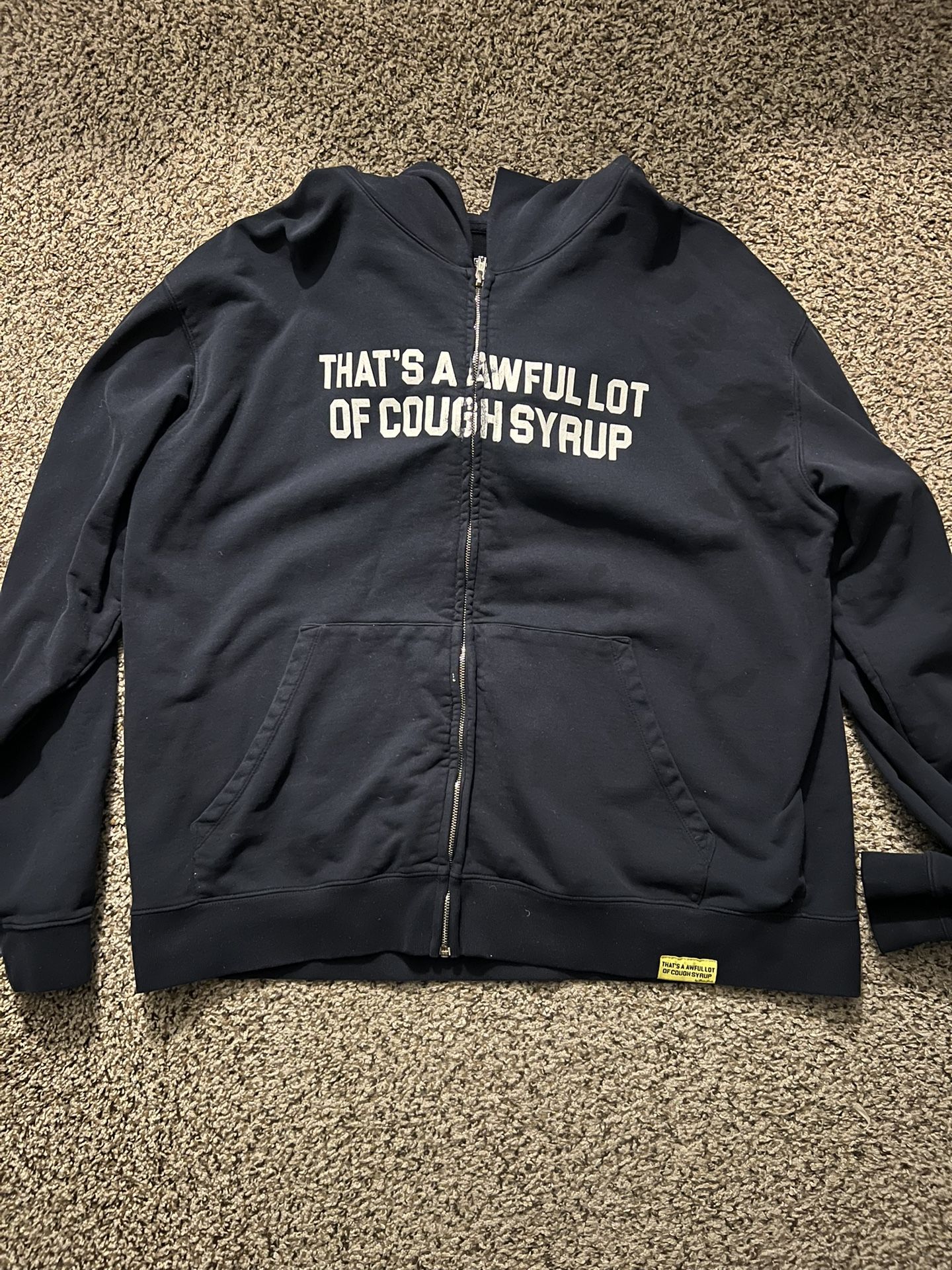 Awful Lot Of Cough Syrup Zip Up Hoodie