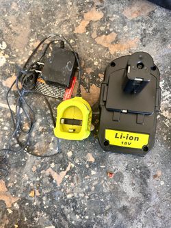 Ryobi battery and charger