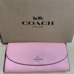 NEW COACH WALLET LEATHER