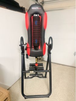 Health Gear Inversion Table with Heat & Vibration Massage