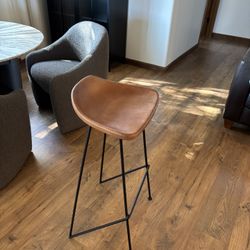 Brand New leather/metal Bar Stools