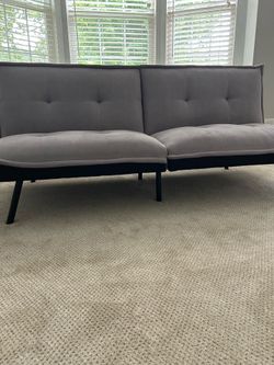 Memory Foam Gray Futon Sofa Bed