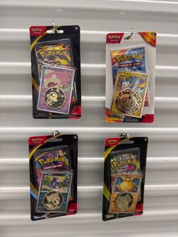 4x Pokemon Promo Blister Packs Pitch Black, Surging Sparks, Perfect Order Chaos rising