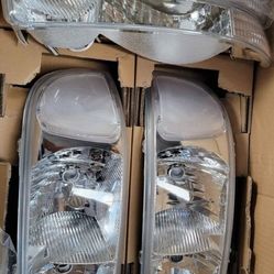 99-06 Gmc Sierra Yukon Headlights Luces Micas Calaveras Faros Faroles Focos Headlamps 