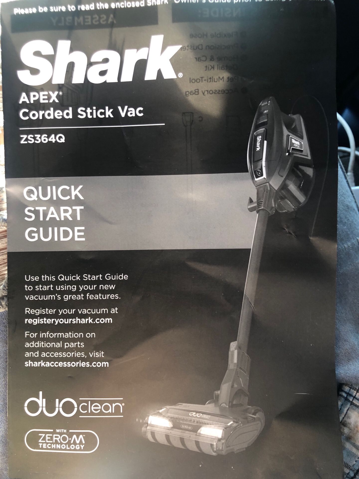 VACUUM shark apex Corded Stick Vacuum