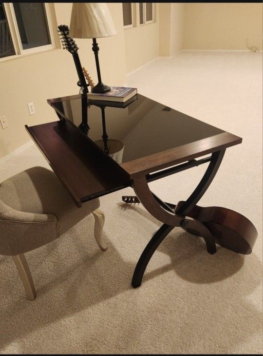 Computer Desk with Glass Top,New Products : American Fashion Style Bags On Sale