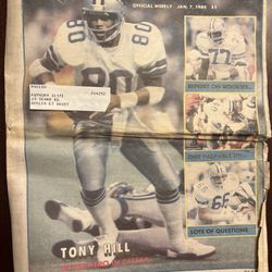 Vintage Dallas Cowboys Official Weekly Jan. 7, 1984
