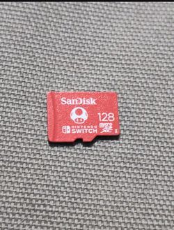 128gb Micro SD Card Official Nintendo SanDisk edition Fully Working and Tested Like New - Works with phones, computers, Nintendo Switch, etc