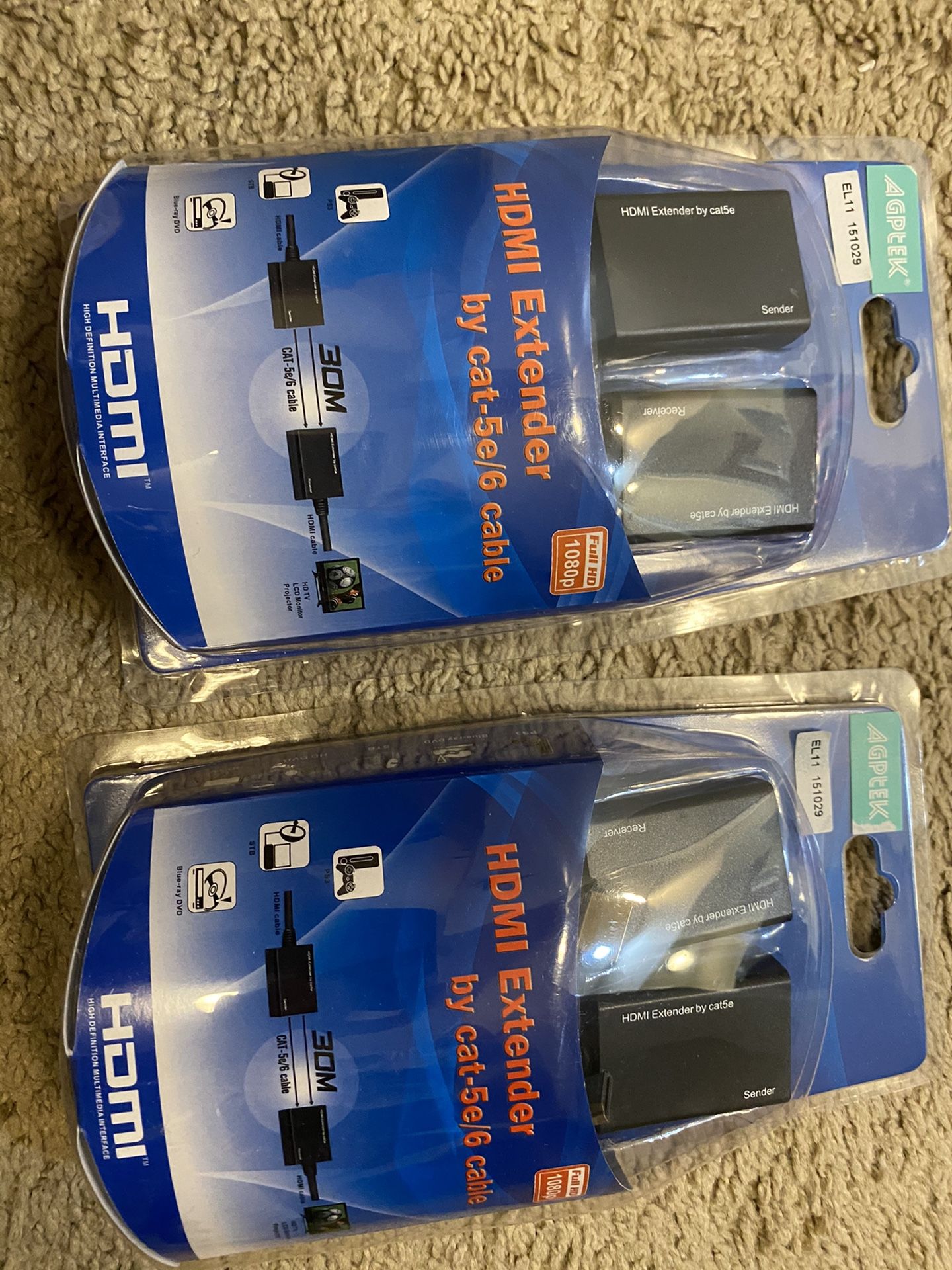 HDMI extenders ( brand new )