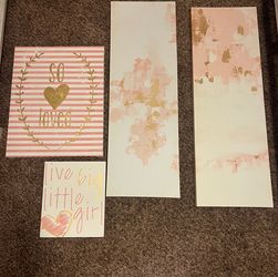 Wall Decor &   Laundry Basket