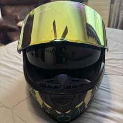 motorcycle helmet .Voss 988 Moto-1 Green Camo Helmet