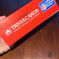 1984 NFL Trivia Card Game By Golden 