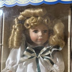 A Nice Genuine Fine Bisque Porcelain Doll