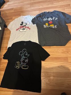 Disney Mickey Mouse Walt Disney World Graphic T-Shirt Lot Adult XL Multicolor