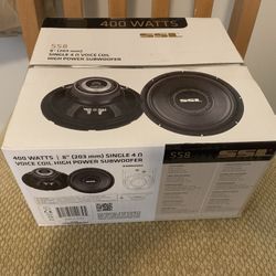Single Subwoofer 8” For Car