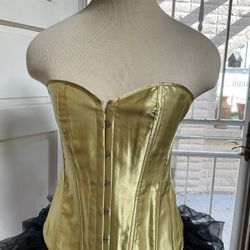 New Woman’s Gold Bustier Corset 