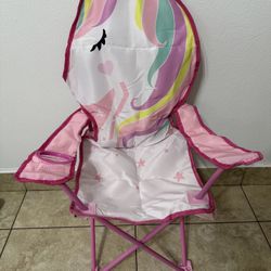 🦄 New Kids Folding Chair with Unicorn Design + Carry Bag