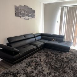 Modern Leather Sectional Couch NEED TO GO ASAP