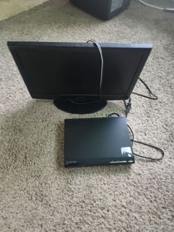 Small TV and DvD player