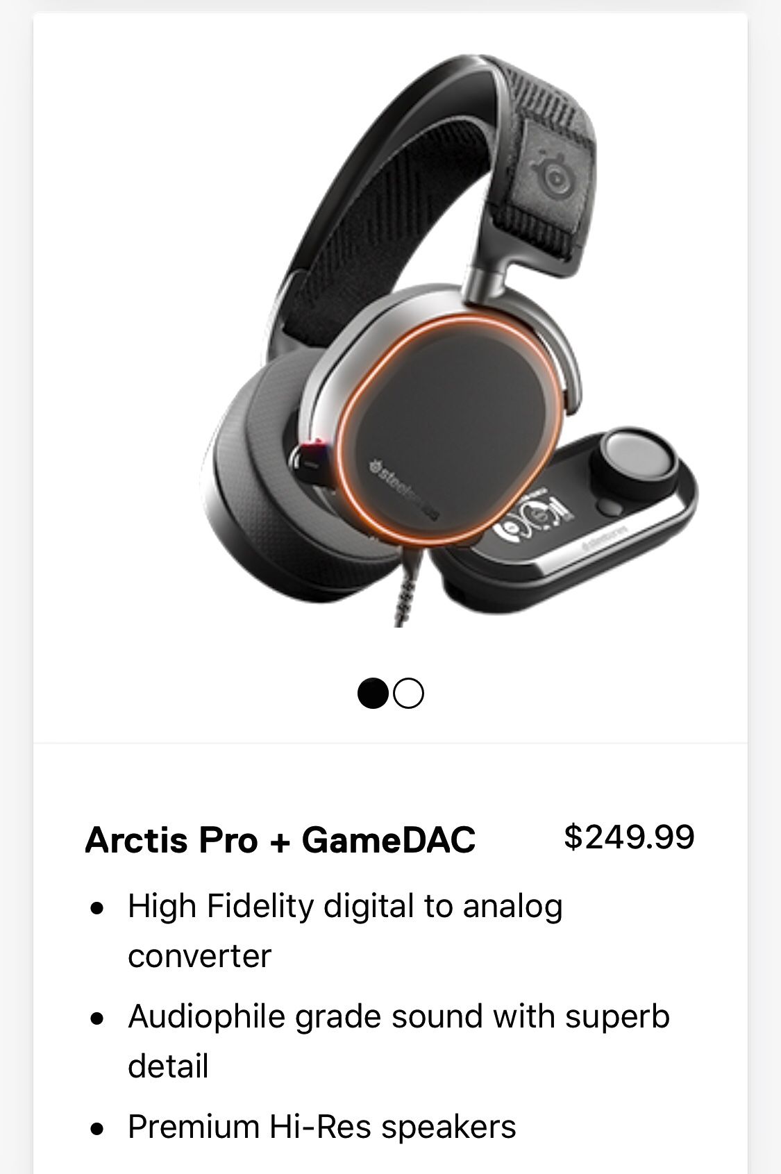 Headset Gaming Arctis Pro + Game DAC Hard Case Extra Ears
