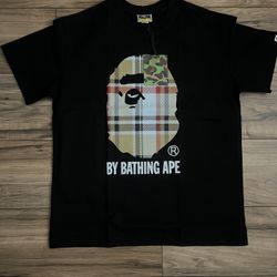 Bape Tee Burberry 