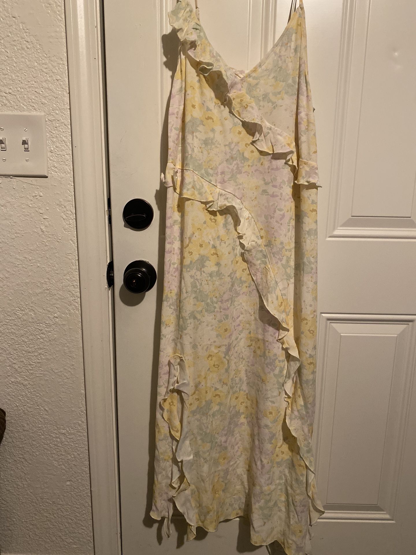 Yellow floral Dress