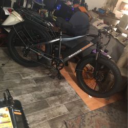 Huge Xmas Sale! Senada Saber Pro 30+ Mph And 65 Mile Range W/1000 watt + Best In Class 95 NewtonmtrsTorque, Hybrid Between Reg Top Tube + PS Thru