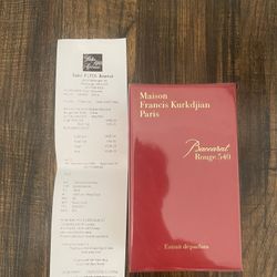 MFK Baccarat Rouge 540 Extrait de Parfum 70ml Price is Negotiable