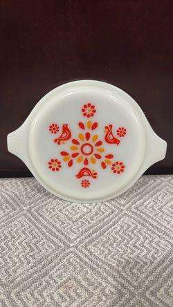 Pyrex Friendship Bird Casserole Lid