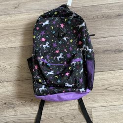 New Black Unicorn Backpack 