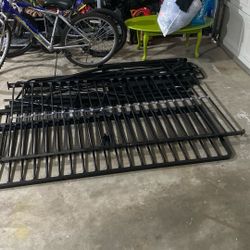 Black metal frame Futon bunkbed