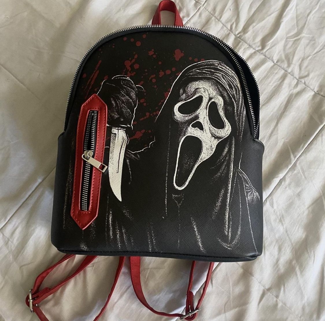 Black and red rare Ghostface official 25th anniversary backpack